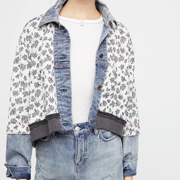 Freepeople Ditsy Denim Jacket - Picture 2 of 3